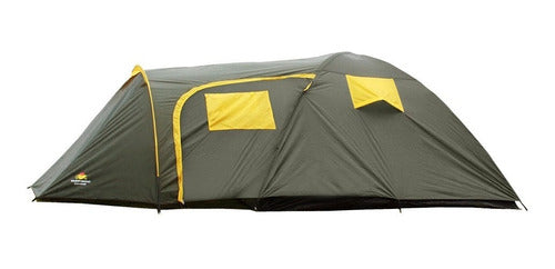 Barraca Camping Zeus 6 Pessoas Acampamento Guepardo 2m Altura Verde