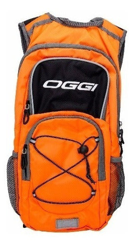 Mochila Hidratação Oggi Nylon 2 Litros Bike Moto Laranja