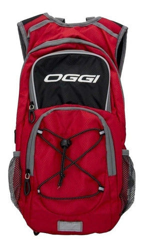 Mochila Hidratação Oggi Nylon 2 Litros Bike Moto Vermelha