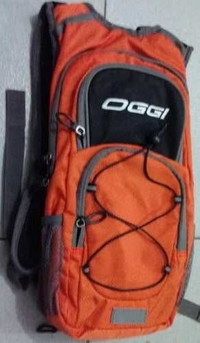 Mochila Hidratação Oggi Nylon 2 Litros Bike Moto Laranja