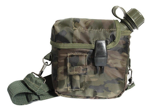 Cantil Para Água 1.8litros Pvc Camuflado Militar Ntk Ark