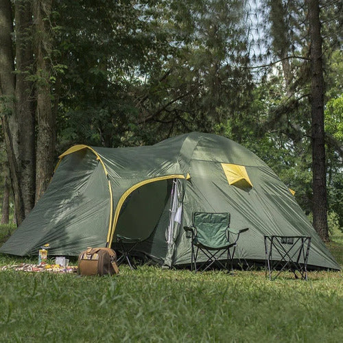 Barraca Camping Zeus 6 Pessoas Acampamento Guepardo 2m Altura Verde